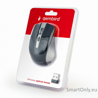 Gembird MUSW-4B-04-GB 2.4GHz Wireless Optical Mouse USB Optical Mouse Spacegrey/Black 2