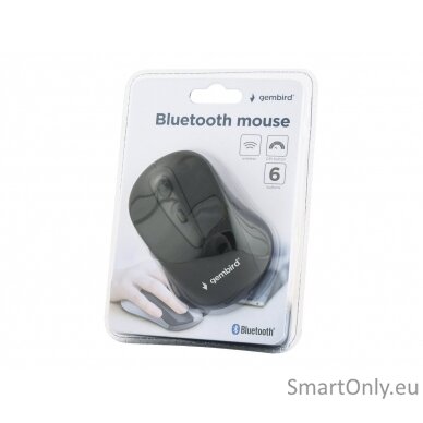 Gembird MUSWB2 6 button Optical Bluetooth mouse Black, Grey 5