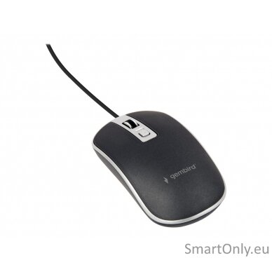 Gembird Optical USB mouse MUS-4B-06-BS Optical mouse Black/Silver 5