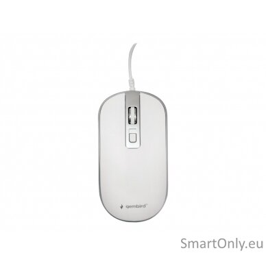 Gembird Optical USB mouse MUS-4B-06-WS Optical mouse White/Silver 4