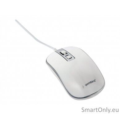 Gembird Optical USB mouse MUS-4B-06-WS Optical mouse White/Silver 5