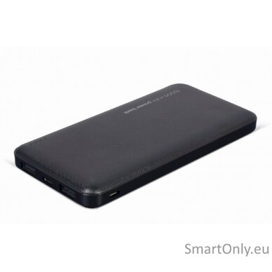 Gembird Power Bank 	PB10-02 10000 mAh, Black, 12 W 2