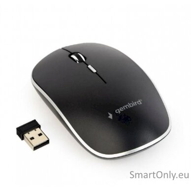 Gembird Silent Wireless Optical Mouse MUSW-4BS-01 USB Optical mouse Black 2