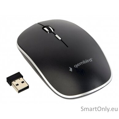 Gembird Silent Wireless Optical Mouse MUSW-4BS-01 USB Optical mouse Black 4