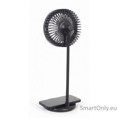 Gembird TA-WPC10-LEDFAN-01 Desktop fan with lamp and wireless charger Gembird 2