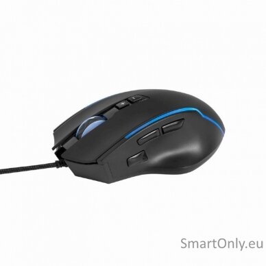 Gembird USB gaming RGB backlighted mouse MUSG-RAGNAR-RX300 Optical mouse Black 3