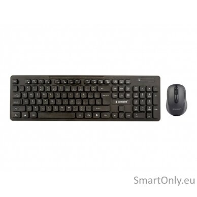 Gembird Wireless desktop set KBS-WCH-03 Keyboard and Mouse Set  Wireless Mouse included US Wireless connection Black US 380 g 3