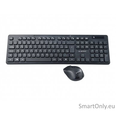 Gembird Wireless desktop set KBS-WCH-03 Keyboard and Mouse Set  Wireless Mouse included US Wireless connection Black US 380 g 4