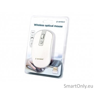 Gembird Wireless Optical mouse MUSW-4B-05 USB Optical mouse White 4