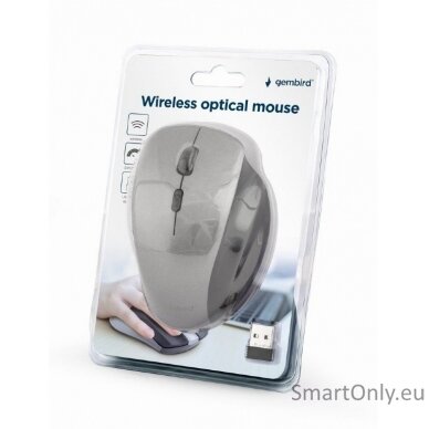 Gembird Wireless Optical mouse MUSW-6B-02-BG	 USB Optical mouse Black-Spacegrey 2