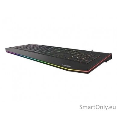 Genesis LITH 400 Gaming keyboard Number of backlight modes: 9; Response time: 8 ms; Wrist rest RGB LED light US Wired