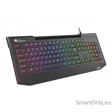 Genesis LITH 400 Gaming keyboard Number of backlight modes: 9; Response time: 8 ms; Wrist rest RGB LED light US Wired 7