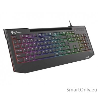 Genesis LITH 400 Gaming keyboard Number of backlight modes: 9; Response time: 8 ms; Wrist rest RGB LED light US Wired 2