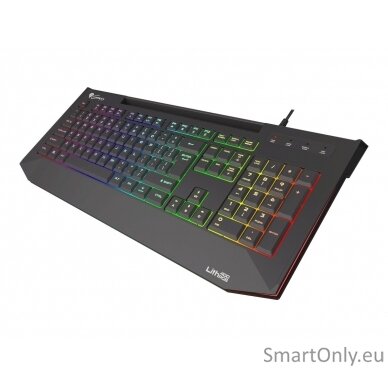 Genesis LITH 400 Gaming keyboard Number of backlight modes: 9; Response time: 8 ms; Wrist rest RGB LED light US Wired 4