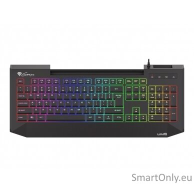 Genesis LITH 400 Gaming keyboard Number of backlight modes: 9; Response time: 8 ms; Wrist rest RGB LED light US Wired 6