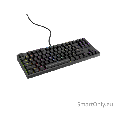 Genesis Mechanical Gaming Keyboard THOR 404 TKL RGB Mechanical Gaming Keyboard Wired US Gateron Yellow Pro USB Type-A 1005 g 1