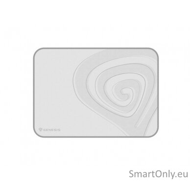 Genesis | Mouse Pad | Carbon 400 M Logo | 250 x 350 x 3 mm | Gray/White 1