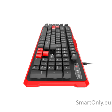 GENESIS RHOD 110 Gaming Keyboard, US Layout, Wired, Red Genesis RHOD 110 Gaming keyboard US Wired Red, Black 1.7 m 2