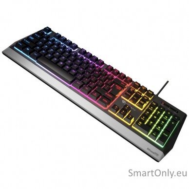 Genesis Rhod 300 RGB Gaming keyboard Spill resistant; Durable body; Multimedia Keys; Non-slip rubber feet; Folding feet RGB LED light US Wired 1.75 m 2