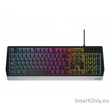 Genesis Rhod 300 RGB Gaming keyboard Spill resistant; Durable body; Multimedia Keys; Non-slip rubber feet; Folding feet RGB LED light US Wired 1.75 m 6