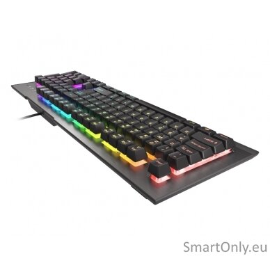 Genesis Rhod 500 Gaming keyboard Number of backlight modes: 11; Response time: 8 ms RGB LED light US Wired