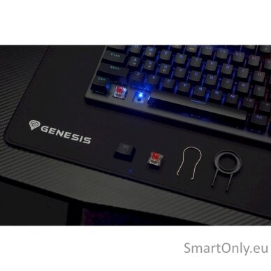 Genesis THOR 303 TKL Mechanical Gaming Keyboard Hot Swap technology allows for instant switch replacement without the need for soldering and technical knowledge. Any user can handle the replacement, just vertically pull out the switch with the included me 6