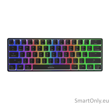 Genesis THOR 660 RGB Mechanical Gaming Keyboard Ultra-fast response time; Dual connectivity mode; Choose your favourite RGB lighting mode, build a deadly combo, and set up macros and profiles; Supported Operating Systems: Android, Linux, Windows 10, Windo 5