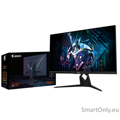 Gigabyte Gaming Monitor FI32Q X-EK 32 ", IPS, QHD, 2560 x 1440 pixels, 16:9, 1 ms, 400 cd/m², Black, HDMI ports quantity 2, 240 Hz 8