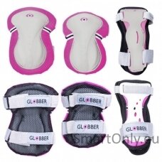 GLOBBER elbow and knee pads PROTECTIVE JUNIOR  DEEP PINK XS RANGE B ( 25-50KG ),541-110 | Globber