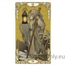 Golden Art Nouveau Tarot Mini kortos Lo Scarabeo