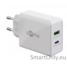 Goobay 61674 Dual USB-C PD Fast Charger (30 W), White Goobay