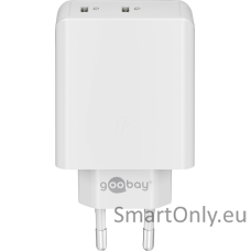 Goobay 61758 Dual USB-C PD Fast Charger (36 W), White Goobay