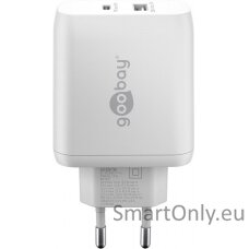 Goobay 65412 USB-C PD Dual Fast Charger (45 W), White Goobay