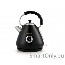 Gorenje Kettle K17CLBK Electric 2200 W 1.7 L Plastic and metal 360° rotational base Black