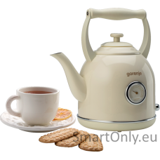 Gorenje Kettle K17CLIN Electric 2000 W 1.7 L Plastic/Metal 360° rotational base Ivory