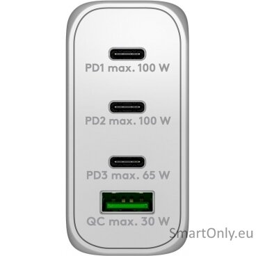 Goobay 65556 USB-C PD Multiport Quick Charger (100 W), White Goobay 2