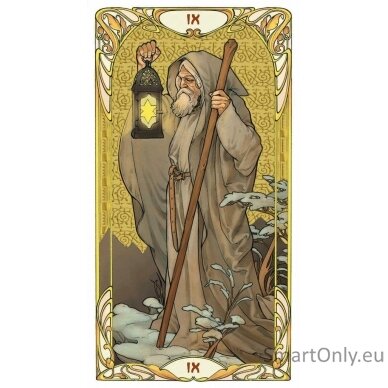 Golden Art Nouveau Tarot Grand Trumps Kortos Lo Scarabeo 2