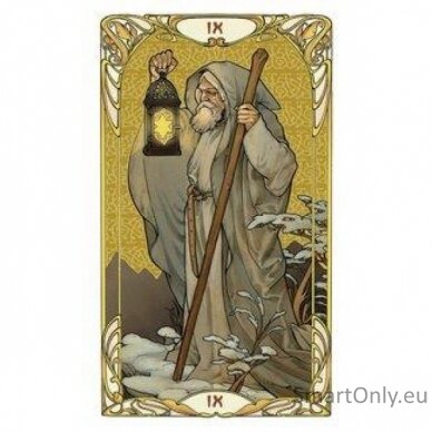 Golden Art Nouveau Tarot Mini kortos Lo Scarabeo 1