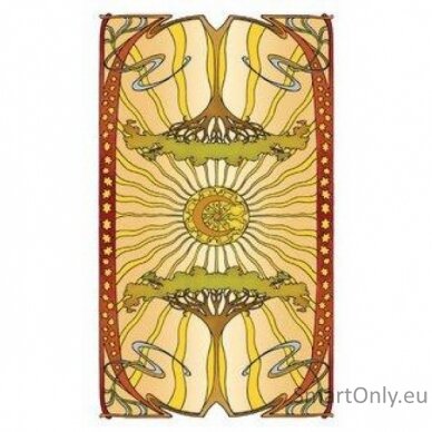 Golden Art Nouveau Tarot Mini kortos Lo Scarabeo 4