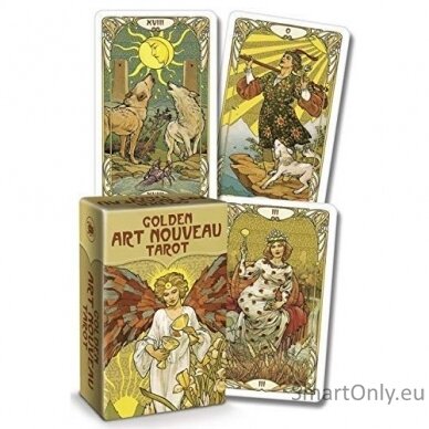 Golden Art Nouveau Tarot Mini kortos Lo Scarabeo 5