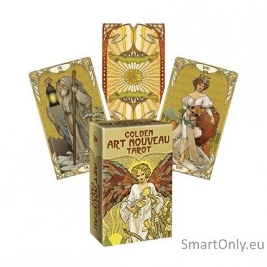 Golden Art Nouveau Tarot Mini kortos Lo Scarabeo