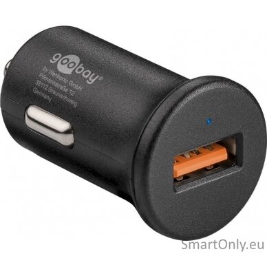 Goobay | Quick Charge QC3.0 USB car fast charger | Cigarette lighter Male | USB 2.0 Female (Type A) 1
