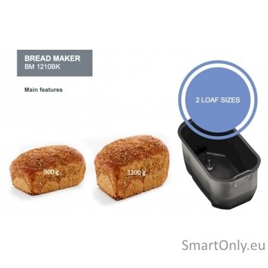 Gorenje Bread maker BM1210BK Power 800 W Number of programs 12 Display LCD Black 5