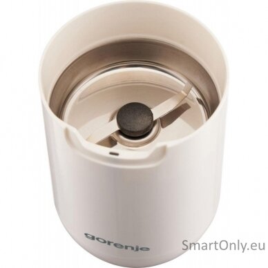 Gorenje | Coffee Grinder | SMK150SW | 150 W | Coffee beans capacity 45 g | Lid safety switch | White 4