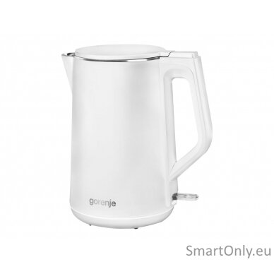 Gorenje Kettle K15DWW Electric 2200 W 1.5 L Plastic + metal 360° rotational base White 3