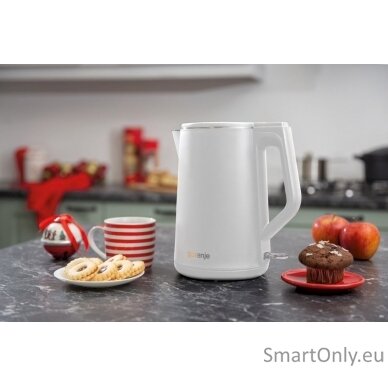 Gorenje Kettle K15DWW Electric 2200 W 1.5 L Plastic + metal 360° rotational base White 2