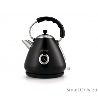 Gorenje Kettle K17CLBK Electric 2200 W 1.7 L Plastic and metal 360° rotational base Black 1