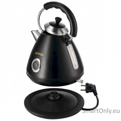 Gorenje Kettle K17CLBK Electric 2200 W 1.7 L Plastic and metal 360° rotational base Black