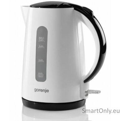 Gorenje Kettle K17PLBW Electric 2200 W 1.7 L Plastic + metal 360° rotational base White 2