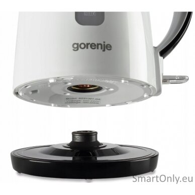 Gorenje Kettle K17PLBW Electric 2200 W 1.7 L Plastic + metal 360° rotational base White